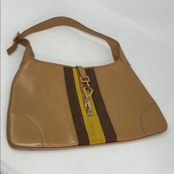 Gucci Vintage Jackie Camel Light Brown Leather Bag - Picture 2 of 12